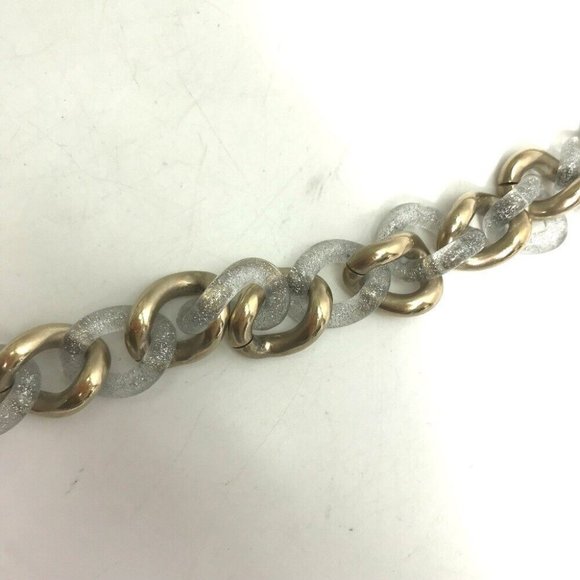 CHANEL CC CC Mark Chain Glitter belt Metal Gold main image 4